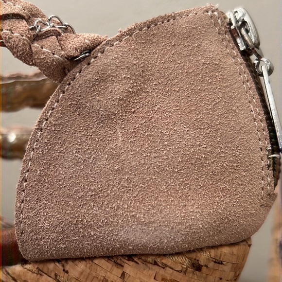 Matt Bernson Special Project Cork Wedges Sandals Suede/Chains 7.5M - Picture 16 of 16